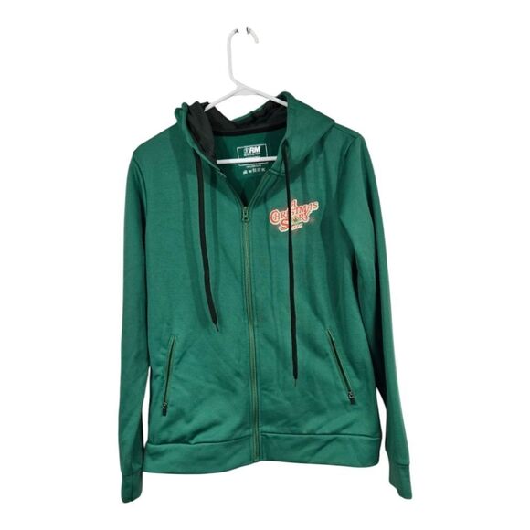 A Christmas Story Women's Green RM Running Man Full Zip Athletic Hoodie Medium - Picture 9 of 9